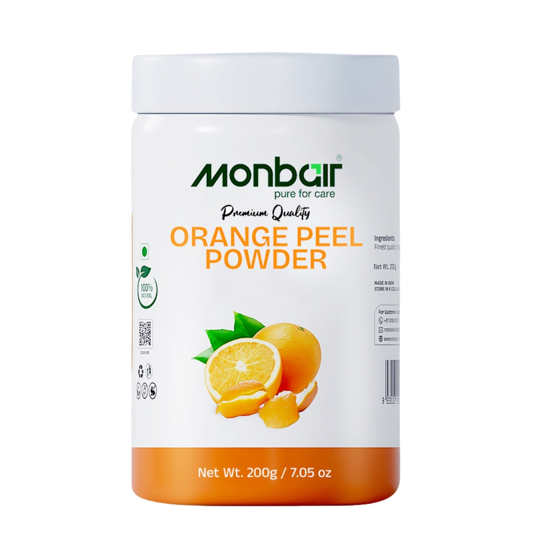 MONBAIR Premium Quality Organic Orange Peel Powder   (200 g)