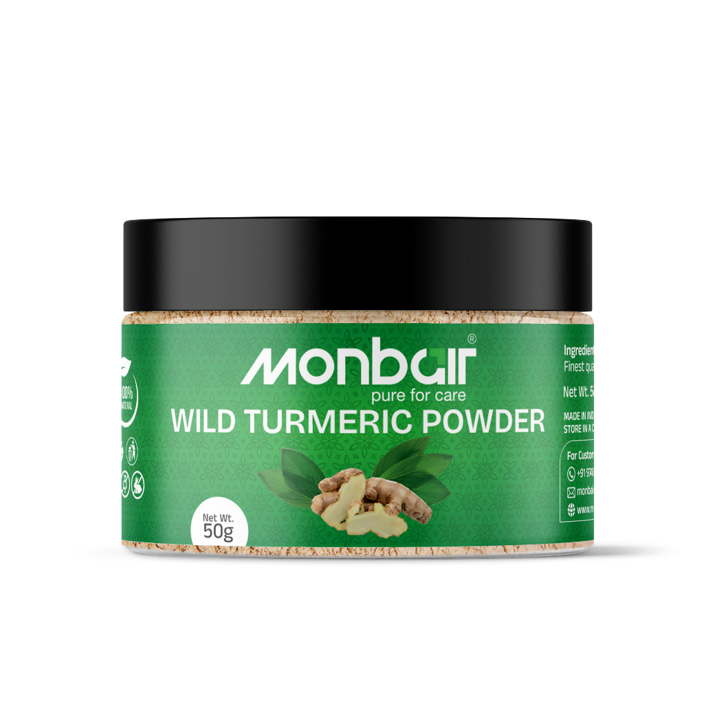 MONBAIR Wild turmeric powder | Kasturi turmeric | kasturi haldi powder 50 gm