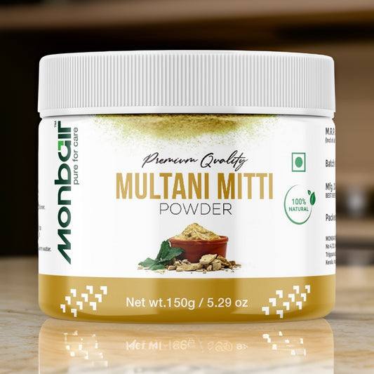 MONBAIR Premium Quality Organic Multani Mitti Powder 150 Grams (150 g)