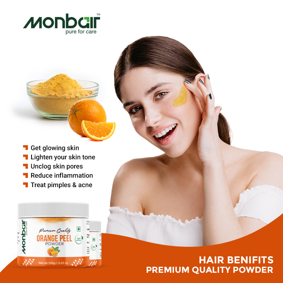 MONBAIR Premium Quality Organic Orange Peel Powder   (100 g)