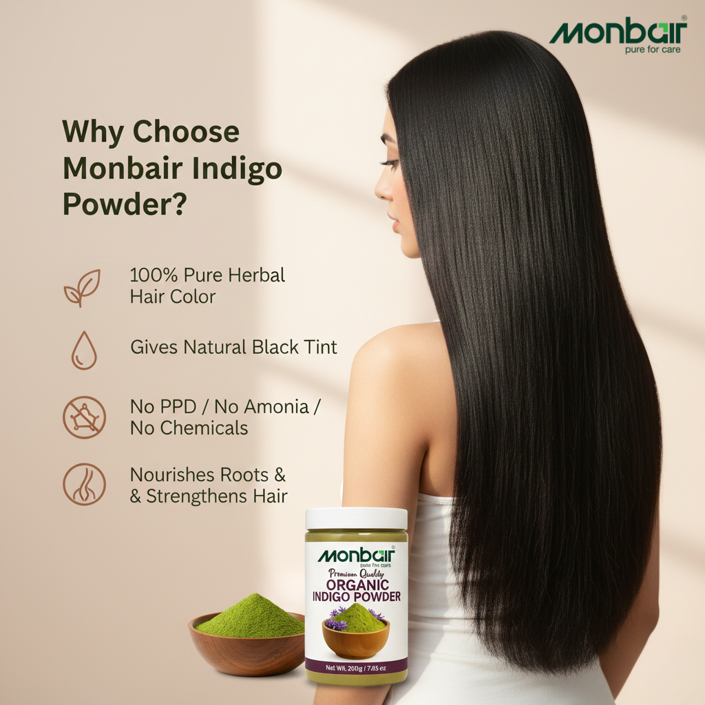 Premium Quality Organic Indigo Powder , 200 Grams