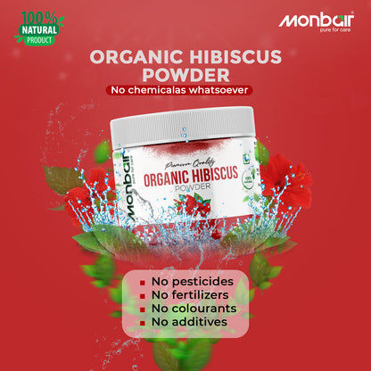 MONBAIR Premium Quality Organic Hibiscus Powder 100 Grams