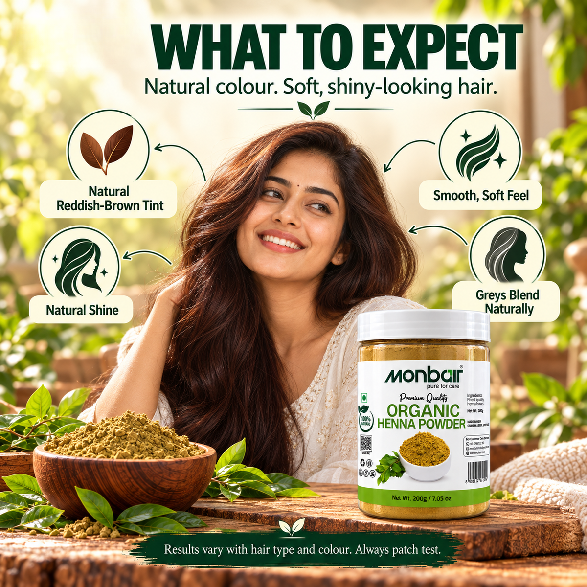Premium Quality Organic Henna Powder (200 g)