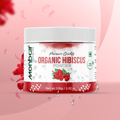 MONBAIR Premium Quality Organic Hibiscus Powder 100 Grams