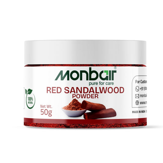 MONBAIR Premium Quality Organic Red Sandalwood Powder (50g)