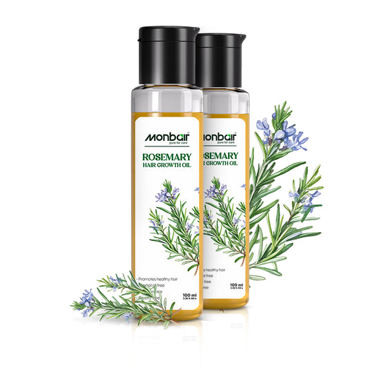 MONBAIR Rosemary Hair Growth Oil – Promotes Healthy Hair Growth Anti-Inflammatory combo pack of 2