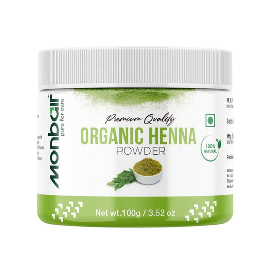 MONBAIR Premium Quality Organic Henna Powder, 100 Grams (100 g)