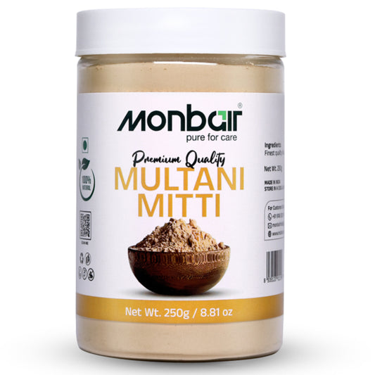 MONBAIR Premium Quality Organic Multani Mitti Powder 150 Grams (150 g)