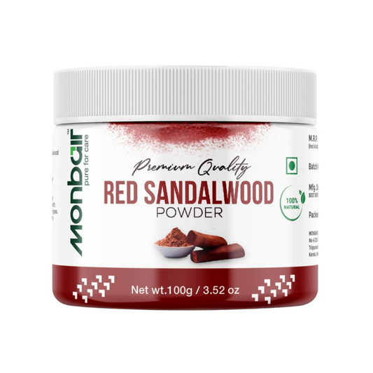 MONBAIR Premium Quality Organic Red Sandalwood Powder (100g)