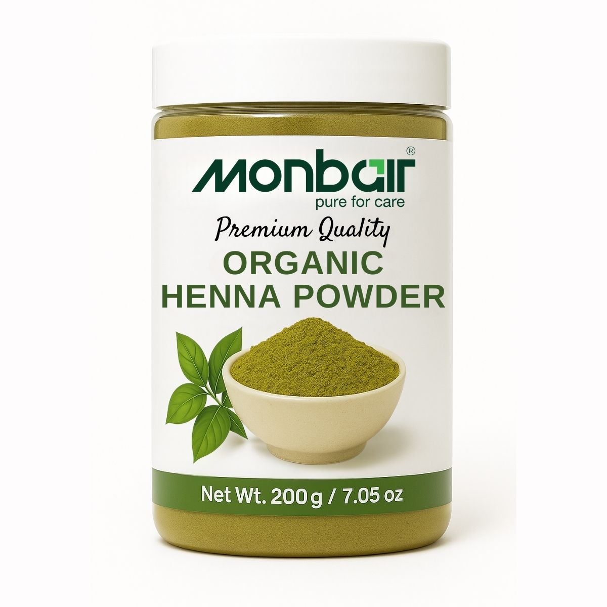 MONBAIR Premium Quality Organic Henna Powder (200 g)