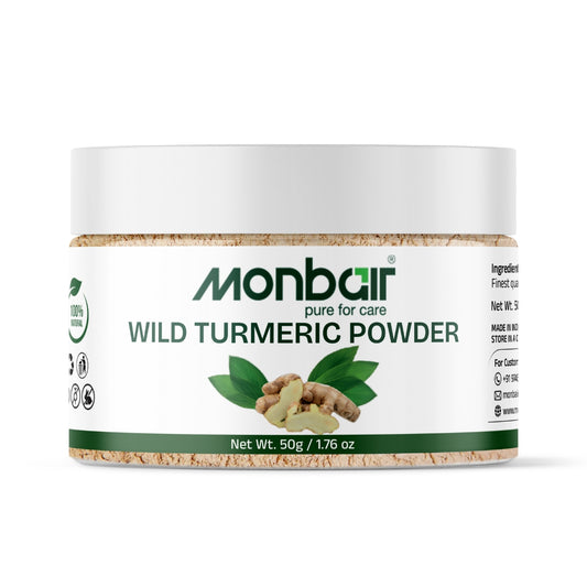 MONBAIR Wild turmeric powder | Kasturi turmeric | kasturi haldi powder 50 gm